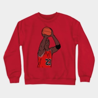 Michael Jordan Eyes Closed Free Throw Crewneck Sweatshirt